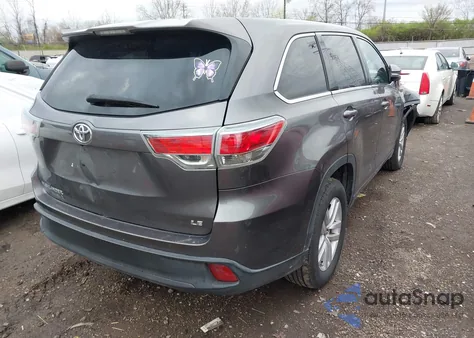2014 Toyota Highlander Le z USA, uszkodzony, nr VIN 5TDZARFH8ES008504